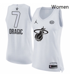 Womens Nike Miami Heat 7 Goran Dragic Swingman White 2018 All Star Game NBA Jersey