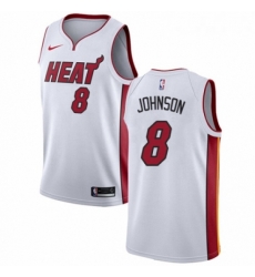 Womens Nike Miami Heat 8 Tyler Johnson Authentic NBA Jersey Association Edition 