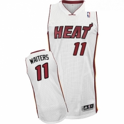 Youth Adidas Miami Heat 11 Dion Waiters Authentic White Home NBA Jersey