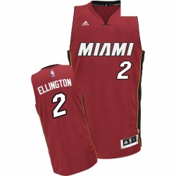 Youth Adidas Miami Heat 2 Wayne Ellington Swingman Red Alternate NBA Jersey