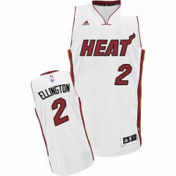 Youth Adidas Miami Heat 2 Wayne Ellington Swingman White Home NBA Jersey