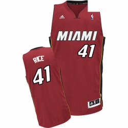 Youth Adidas Miami Heat 41 Glen Rice Swingman Red Alternate NBA Jersey