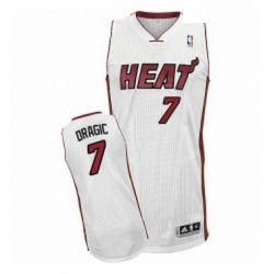 Youth Adidas Miami Heat 7 Goran Dragic Authentic White Home NBA Jersey