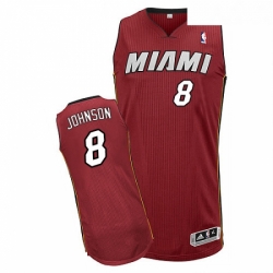 Youth Adidas Miami Heat 8 Tyler Johnson Authentic Red Alternate NBA Jersey 