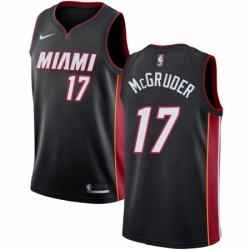 Youth Nike Miami Heat 17 Rodney McGruder Swingman Black NBA Jersey Icon Edition 