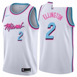 Youth Nike Miami Heat 2 Wayne Ellington Swingman White NBA Jersey City Edition