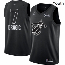 Youth Nike Miami Heat 7 Goran Dragic Swingman Black 2018 All Star Game NBA Jersey