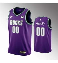 Men Milwaukee Bucks Active Player Custom 2022 23 Purple Classic Edition Swingman Stitched Basketball Jersey