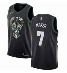 Youth Adidas Milwaukee Bucks 7 Thon Maker Authentic Black Alternate NBA Jersey Statement Edition 