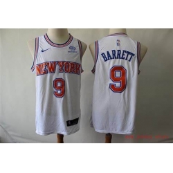 Men Jordan Brand RJ Barrett White New York Knicks 2020 21 Swingman Player Jersey