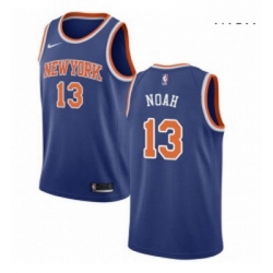 Mens Nike New York Knicks 13 Joakim Noah Swingman Royal Blue NBA Jersey Icon Edition
