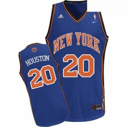 Mens Nike New York Knicks 20 Allan Houston Swingman Royal Blue Throwback NBA Jersey