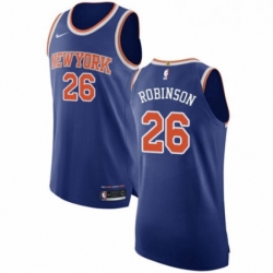Mens Nike New York Knicks 26 Mitchell Robinson Authentic Royal Blue NBA Jersey Icon Edition 