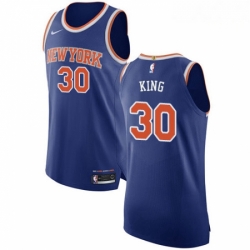 Mens Nike New York Knicks 30 Bernard King Authentic Royal Blue NBA Jersey Icon Edition