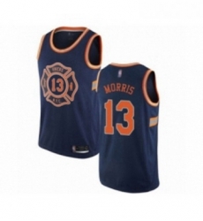 Womens New York Knicks 13 Marcus Morris Swingman Navy Blue Basketball Jersey City Edition 