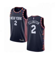 Womens New York Knicks 2 Wayne Ellington Swingman Navy Blue Basketball Jersey 2018 19 City Edition 
