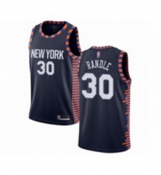Womens New York Knicks 30 Julius Randle Swingman Navy Blue Basketball Jersey 2018 19 City Edition 