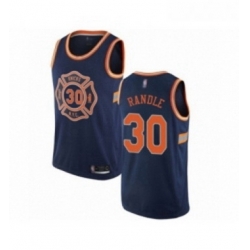 Womens New York Knicks 30 Julius Randle Swingman Navy Blue Basketball Jersey City Edition 