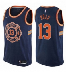 Womens Nike New York Knicks 13 Joakim Noah Swingman Navy Blue NBA Jersey City Edition