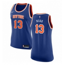 Womens Nike New York Knicks 13 Joakim Noah Swingman Royal Blue NBA Jersey Icon Edition