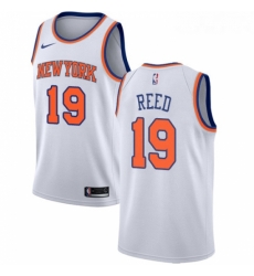 Womens Nike New York Knicks 19 Willis Reed Swingman White NBA Jersey Association Edition