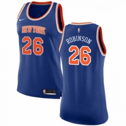 Womens Nike New York Knicks 26 Mitchell Robinson Authentic Royal Blue NBA Jersey Icon Edition 