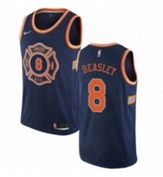 Womens Nike New York Knicks 8 Michael Beasley Swingman Navy Blue NBA Jersey City Edition 