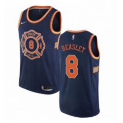 Womens Nike New York Knicks 8 Michael Beasley Swingman Navy Blue NBA Jersey City Edition 