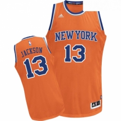 Youth Adidas New York Knicks 13 Mark Jackson Swingman Orange Alternate NBA Jersey
