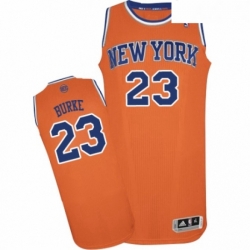 Youth Adidas New York Knicks 23 Trey Burke Authentic Orange Alternate NBA Jersey 