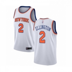 Youth New York Knicks 2 Wayne Ellington Swingman White Basketball Jersey Association Edition 
