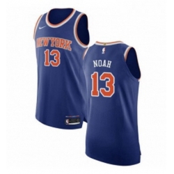 Youth Nike New York Knicks 13 Joakim Noah Authentic Royal Blue NBA Jersey Icon Edition