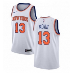 Youth Nike New York Knicks 13 Joakim Noah Authentic White NBA Jersey Association Edition