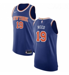 Youth Nike New York Knicks 19 Willis Reed Authentic Royal Blue NBA Jersey Icon Edition