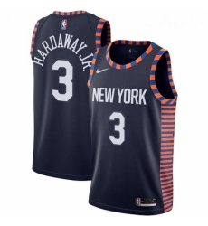 Youth Nike New York Knicks 3 Tim Hardaway Jr Swingman Navy Blue NBA Jersey 2018 19 City Edition 