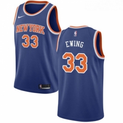 Youth Nike New York Knicks 33 Patrick Ewing Swingman Royal Blue NBA Jersey Icon Edition