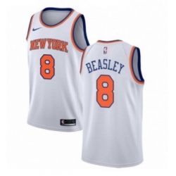 Youth Nike New York Knicks 8 Michael Beasley Swingman White NBA Jersey Association Edition 
