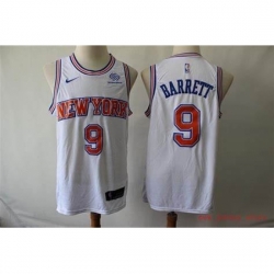 Youth Nike RJ Barrett White New York Knicks 2020 21 Swingman Player Jersey