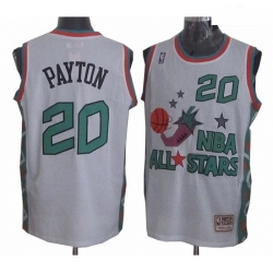 Mens Mitchell and Ness Oklahoma City Thunder 20 Gary Payton Authentic White 1996 All Star Throwback NBA Jersey