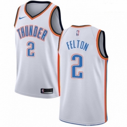 Mens Nike Oklahoma City Thunder 2 Raymond Felton Authentic White Home NBA Jersey Association Edition 