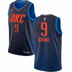 Mens Nike Oklahoma City Thunder 9 Jerami Grant Authentic Navy Blue NBA Jersey Statement Edition
