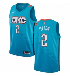 Womens Nike Oklahoma City Thunder 2 Raymond Felton Swingman Turquoise NBA Jersey City Edition 
