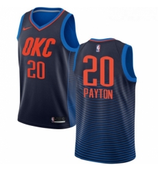 Womens Nike Oklahoma City Thunder 20 Gary Payton Swingman Navy Blue NBA Jersey Statement Edition