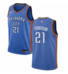 Womens Nike Oklahoma City Thunder 21 Andre Roberson Swingman Royal Blue Road NBA Jersey Icon Edition 