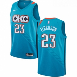 Womens Nike Oklahoma City Thunder 23 Terrance Ferguson Swingman Turquoise NBA Jersey City Edition 