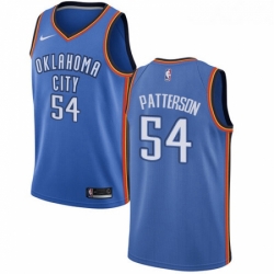Womens Nike Oklahoma City Thunder 54 Patrick Patterson Swingman Royal Blue Road NBA Jersey Icon Edition 