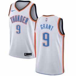 Womens Nike Oklahoma City Thunder 9 Jerami Grant Authentic White Home NBA Jersey Association Edition