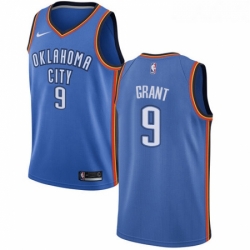 Womens Nike Oklahoma City Thunder 9 Jerami Grant Swingman Royal Blue Road NBA Jersey Icon Edition