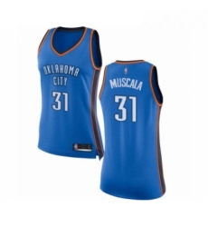 Womens Oklahoma City Thunder 31 Mike Muscala Swingman Royal Blue Basketball Jersey Icon Edition 