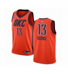 Youth Nike Oklahoma City Thunder 13 Paul George Orange Swingman Jersey Earned Edition 